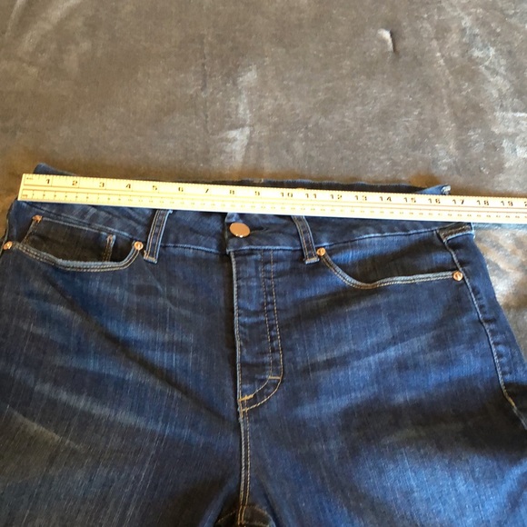 Women’s size 14 seven7 high rise skinny tummy less blue jeans - Picture 6 of 13